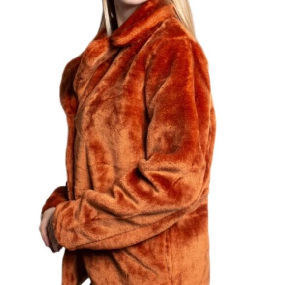 Women's Faux Fur Jacket - Picture 5 of 6